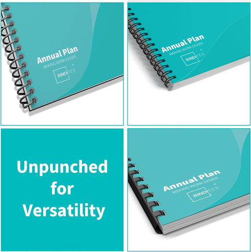 Binditek 200 Pack 7 Mil Ultra Clear Binding Presentation Covers, 8-1/2 x 11 Inches Report Covers for Binding, Letter