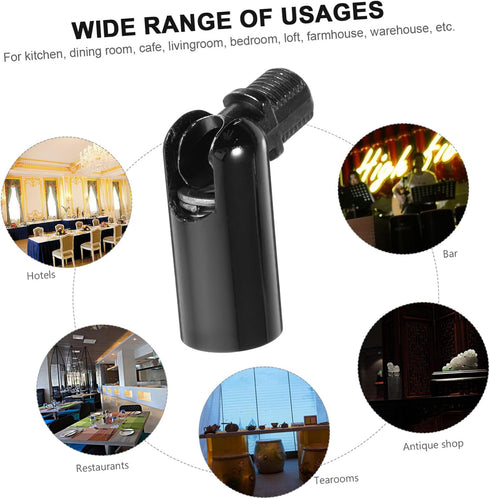 2pcs Holibanna Sloped Ceiling Adapter Light Socket for Wall Sconces Rotatable Pendant Suspension Canopy Converter Solid