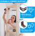 12 Pack PATIKIL Metal Corner Braces, L-Shape Bracket Right Angle Board Holder Shelf Support with Plastic Cover