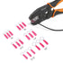 Wirefy 150 PCS Heat Shrink Ring Terminals #8, Resistant Ring Connectors for Eyelet Wire Connections, Red 22-16 AWG