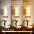 Set Dimmable 16 OCATO Battery Operated Wall Sconce: Wireless Wall Sconces of Two Magnetic Lamp Rechargeable Lights