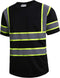 SKSAFETY High Visibility Class 3 Safety T-Shirts - Quick Dry Reflective Short Sleeve Shirts for Men & Women, Medium