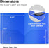 Dunwell Plastic Folders with Pockets, 3 Pack Blue, 2 Pocket Poly Folders for School, Home, Office