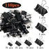 SANNIX 110 PCS Binder Clips Assorted Sizes, X Large, Large, Medium, Small, Mini and Micro, Binder Clips Paper Clamps for Office Home School by SANNIX