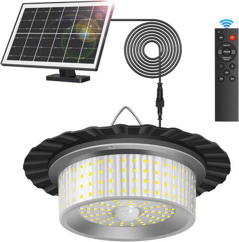 VOPHICHO Solar Shed Light Outdoor Indoor, Upgrade 244 LED 360 Lighting Motion Sensor