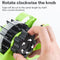 Green Packaging Tape Dispenser with Compartment Slot, 1"& 3" Dual-roll cores, Semi-Automatic for Office