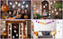 Haooryx 62Pcs Halloween Ghost Bulletin Board Decoration Set - Ghost Patterned Paper Cut-Outs for Halloween Party Decor