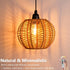 TWINKVILLA 2Pack Battery Operated Chandelier, Hanging Gazebo Lights, Cactus Shape Boho Rattan Pendant Lights Outdoor