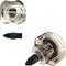 2in1 Short Stubby Mini Screwdriver for Tight Spots, Double-headed High Hardness S2 Steel Bits, Cellulose Acetate Handle