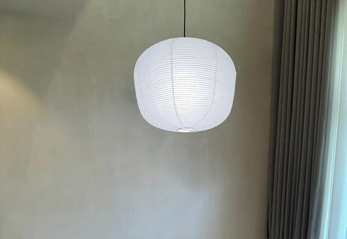 Hytsoeee(19.69Inch) (19.69) Large Paper Lantern,White Wax Gourd Paper Lamp Shade, Chinese Foldable Rice Paper Lamp