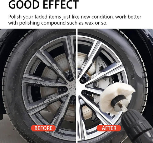 SCOTTCHEN Buffing Wheel for Drill, 11PCS Polishing Ball Kit for Metal, Wood, Plastic, and More