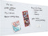 ECR4Kids MessageStor Magnetic Dry-Erase Glass Board, 18in x 36in, Wall-Mounted Whiteboard with White Waves