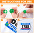 Darlingao 40Pcs Running Bib Clips, Race Bib Holder, Race Number Buckle Fixing System for Runners, Marathon, Triathlon