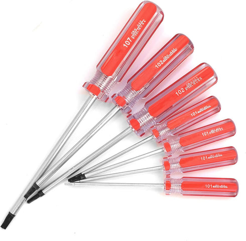 Triangle Screwdrivers Set - 7 Sizes 1.4mm to 4.2mm, SKZIRI 7in1 Tool Kit for Electronic Repairs
