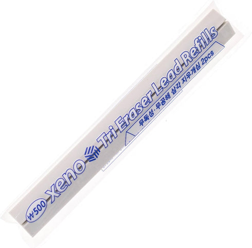 Xeno Refill Erasers for Tri-II Click Eraser, 12 Eraser Refills (6 Pack of 2)