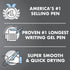 PILOT Pen G2 Gel Ink Refills, Ultra Fine Point 0.38mm, Black Ink, 12-Pack