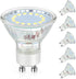 GU10 LED Light Bulbs, 50 Watt Halogen Equivalent, 6000K Cool White, Non-Dimmable, 450LM, 4W Replacement Recessed Track