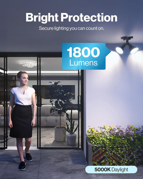 Sunco Lighting 2 Pack 1800 Lumens Outdoor LED Flood Light Waterproof PAR38 LED Bulb, Dimmable, 15W=150W, 5000K Daylight, E26 Base, UL Listed by Sunco Lighting