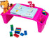 Mind Reader Kids Lap Desk, Pink Activity Tray, Portable Plastic for Classroom, Drawing, 22.25" L x 10.75" W x 8.5" H