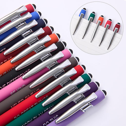 Funny Pens, 12 Pcs Pens Fine Point Smooth Writing Pens, Sarcastic Ballpoint Pens with Screens Touch Stylus Tips, Black Ink 1.0 Mm Snarky Pens, Gift Office Desk Accessories by Actsun