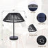 Solar Table Lamp Outdoor Solar Table Lamps Rattan Waterproof LED Lights Outdoor Lamps for Patio Garden Yard Bedroom