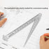 Taper Gap Gauge TOPINCN Stainless Steel Depth Ruler Hole Inspection Tool Dimensional Measurement