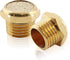 12 Pcs Pneumatic Sintered, Brass Air Pneumatic Muffler Silencer, Pneumatic Exhaust Muffler, 1/4 NPT Male Air Silencer Fitting by Jiozermi