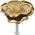 Brass Cabinet Pull Handle with Camellia Flower Design, 44x25mm Decorative Dresser Drawer