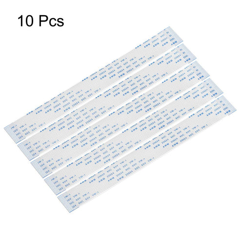 uxcell Flexible Flat Cable, 150mm 1mm Pitch 16 Pins FPC FFC Flexible Ribbon Cable, 10 Pcs (A Type)