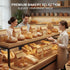 20 5.1x4.3x11 Inch PCS Bakery Bags with Window - Large Bread Bags for Homemade & Sourdough Bread, Brown Paper Bread Bag