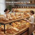 50 9x4.3x11 Inch PCS Bakery Bags with Window - Large Bread Bags for Homemade & Sourdough Bread, Brown Paper Bread Bag