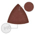 60 Grit Triangular Multitool Sandpaper, 80mm Wood Sanding Paper, Pack of 20