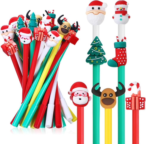 Zonon 36 Pieces Christmas Gel Ink Pen Set, Novelty Rollerball Pens with Christmas Characters