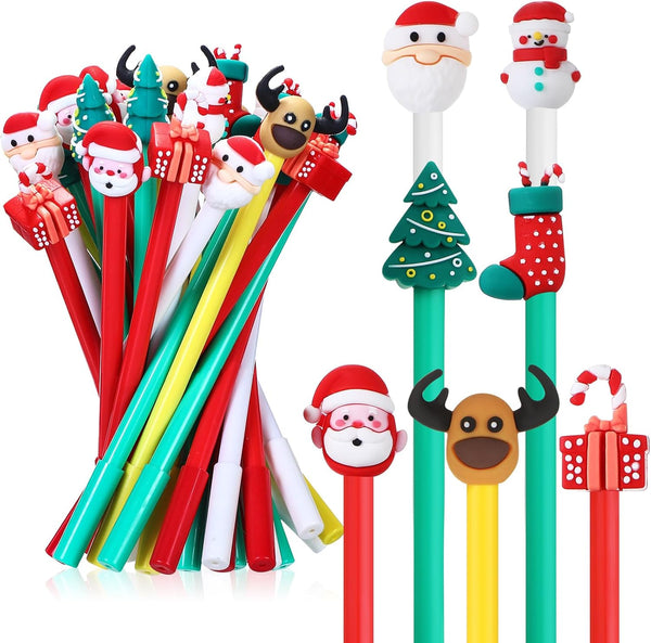 Zonon 36 Pieces Christmas Gel Ink Pen Set, Novelty Rollerball Pens with Christmas Characters