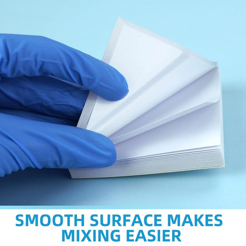 500 Sheets Dental Mixing Pads, 2 Sides Paper 3"x3", Disposable Lab Mixing Papers for Dental Repairs