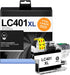 LC401 XL Black Ink Cartridges, High Yield Replacement for Brother LC 401 XL 401XL Printers