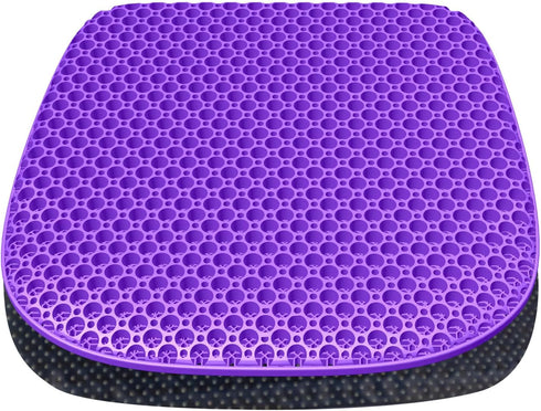 TONINT Large Gel Seat Cushion for Long Sitting with Non-Slip Cover, Soft &