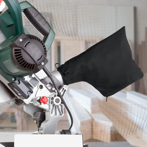 Black Dust Collection Bag for Miter Saw 255 Model, Zipper and Wired Adjustable Stand
