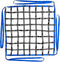 Safety Cargo Lifting Net Straps, Flat Nylon Sling Hoisting Net, Tear Resistant for Construction Rigging, Black