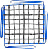 Safety Cargo Lifting Net Straps, Flat Nylon Sling Hoisting Net, Tear Resistant for Construction Rigging, Black