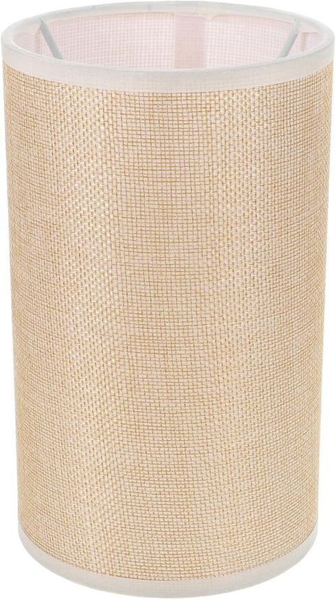 DOITOOL Elegant Fabric Lampshade Small Drum Light Cover for Bedroom Nightstand Lamps