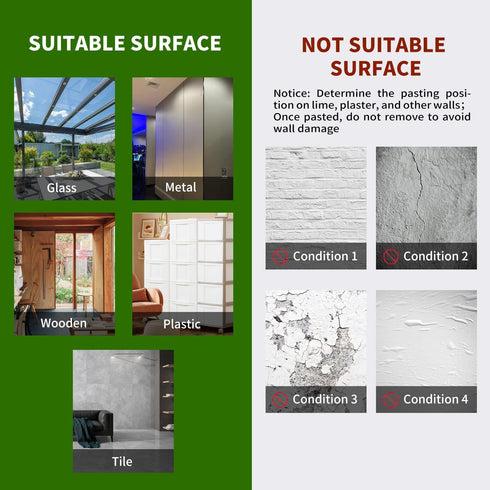 Magnetic Dry Erase Whiteboard Paper, 12 x 8 Inch Self Adhesive Magnetic Dry Erase Board Sticker for Wall