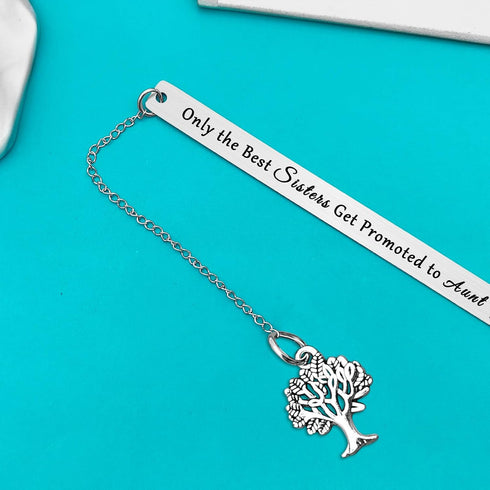 New Aunt Gifts for Sisters Friend Only The Best Sisters Get Promoted to Aunt Bookmark Aunt to be Gifts First Time