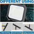 1 Pack 100W 10000LM 5.9FT IP65 6000K Leddictive LED Flood Lights Outdoor, Super Bright Floodlight Outside Work Light