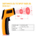 Digital Infrared Thermometer Tool Gun with Adjustable Emissivity Non-Contact Laser Temperature Gun for Cooking