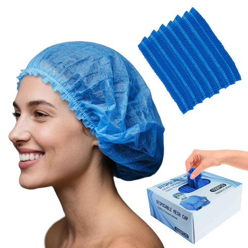ROMSPRI 200 Pack Pull-out box Disposable Thick Hair Nets for Spray Tanning,for Women