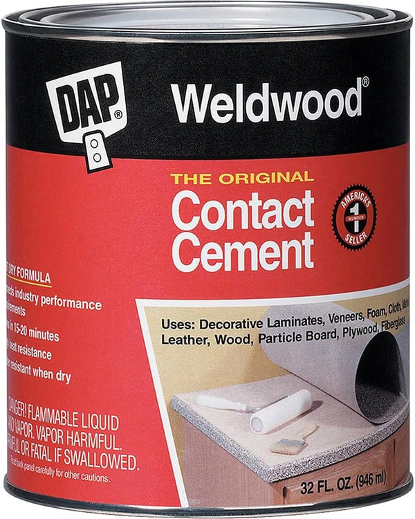 DAP 00272 Original Contact Cement Qt, 32 Fl Oz, Tan