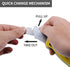 Folding Utility Knife, Box Cutter with Retractable Heavy Duty Design and 5-Piece Extra Blades