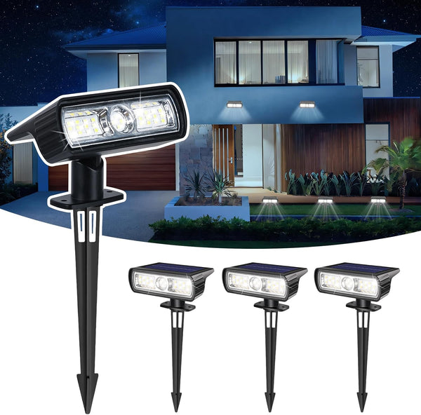 Toodour Solar Spot Light Outdoor, 4 Pack Solar Lights Outdoor with 2