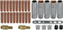 RIVERWELD MB15 15AK Contact Tip M6 0.030" 0.8mm & Holder Diffuser, Shield Cup for MIG Welding Torch, 33pcs